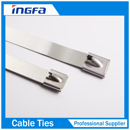 4.6X200mm SS304 Самоблокирующаяся кабельная стяжка из нержавеющей стали с сертификатом UL